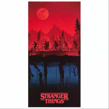 OEM Stranger Things Árnyékok Pamut fürdőlepedő 70 x 140 cm - Mintás babatörülköző, kifogó