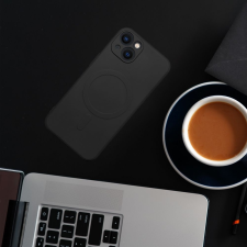 OEM Szilikon Mag Cover tok IPHONE 12 fekete tok és táska