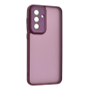 OEM Szilikon telefonvédő (ütésállóság. akril hátlap. kameravédő) LILA