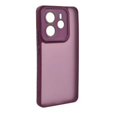 OEM Szilikon telefonvédő (ütésállóság. akril hátlap. kameravédő) LILA tok és táska