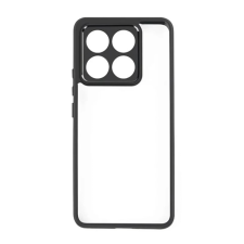 OEM Szilikon telefonvédő (ütésállóság. átlátszó hátlap) FEKETE tok és táska