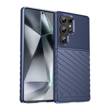 OEM Szilikon telefonvédő (ütésállóság. csíkos. dombor minta) SÖTÉTKÉK tok és táska