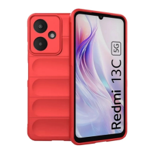 OEM Szilikon telefonvédő (ütésállóság. kameravédő. 3D) PIROS tok és táska
