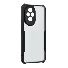 OEM Szilikon telefonvédő (ütésállóság. légpárnás sarok. akril hátlap. kameravédő) FEKETE tok és táska