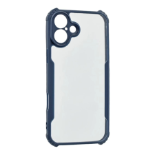 OEM Szilikon telefonvédő (ütésállóság. légpárnás sarok. akril hátlap. kameravédő) SÖTÉTKÉK tok és táska