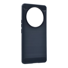 OEM Szilikon telefonvédő (ütésállóság. légpárnás sarok. szálcsiszolt. karbon minta) SÖTÉTKÉK tok és táska