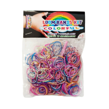 OEM Színes Neon Loom Gumi 200 db-os szett kreatív és készségfejlesztő