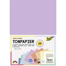 OEM Színes papír, A4, 130 g, 10x10 lap, FOLIA, „Pastel”, vegyes színek kreatív papír