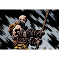 OEM Tablou vászon God Of War Kratos vázlat, 80x50cm grafika, keretezett kép