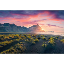 OEM Tablou vászon panorámás reggeli kilátás, 80x50cm, tabloucanvas459 grafika, keretezett kép