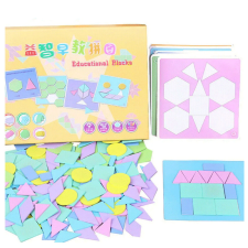 OEM Tangram kirakó, geometriai alakzatok játék 210 részes puzzle, kirakós