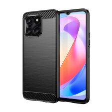 OEM Telefontok Honor X6a - Carbon Fiber - fekete szilikon hátlap tok tok és táska