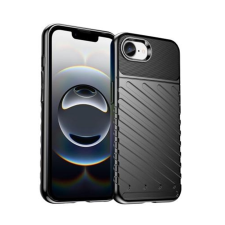 OEM Telefontok iPhone 16e - Thunder fekete ütésálló szilikon hátlap tok tok és táska