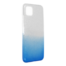 OEM Telefontok, Samsung Galaxy A03s SM-A037 hátlaptok, védőtok, csillámos, kék-ezüst tok és táska