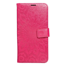 OEM Telefontok Xiaomi Redmi 15C - MEZZO mandala mintás magenta mágneses szilikon keretes könyvtok tok és táska