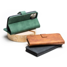 OEM TENDER könyvtok Xiaomi Redmi 14C - zöld tok és táska