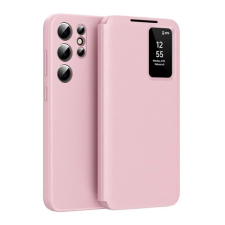 OEM Tok álló (aktív FLIP. oldalra nyíló. Smart View Cover) RÓZSASZÍN tok és táska