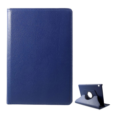 OEM Tok álló. bőr hatású (FLIP. asztali tartó. 360°) SÖTÉTKÉK tok és táska