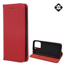 OEM Tok álló. valódi bőr (FLIP. oldalra nyíló. asztali tartó) BORDÓ tok és táska