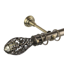 OEM Toledo 25/19 egyszerű galéria rúd, antik arany - 400 cm karnis, függönyrúd