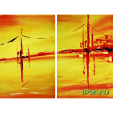 OEM Tündöklő híd nagy grafika, keretezett kép