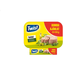 OEM Twist tonhaltörzs olívaolajban 6x80g 480 g alapvető élelmiszer