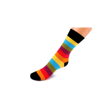 OEM Unisex hosszú pamut zokni Wola, Rainbow többszínű, 35-38 méret női zokni