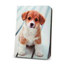 OEM Univerzális 9-10 colos tablet könyvtok, mappa tok, Cute Puppy mintás tablet tok