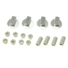 OEM Univerzális gombkészlet sütőkhöz, tűzhelyekhez (szürke, ezüst) beépíthető gépek kiegészítői