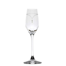 OEM Üveg pohár swarovski dísszel likőr 95 ml 6db pálinkás pohár