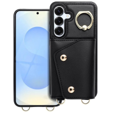 OEM Wonder tok gyűrűs kitámasztóval Samsung Galaxy A36 5G fekete tok és táska