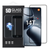OEM Xiaomi 14T 5G / 14T Pro 5G üvegfólia, tempered glass, előlapi, 5D, edzett, hajlított, fekete kerettel