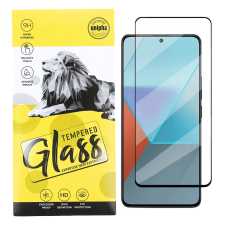 OEM Xiaomi Redmi Note 13 5G üvegfólia, tempered glass, előlapi, 9D, edzett, hajlított, fekete kerettel mobiltelefon kellék