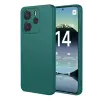 OEM Xiaomi Redmi Note 14 5G erősített kameravédős szilikon tok zöld