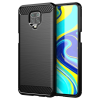 OEM Xiaomi Redmi Note 9 Pro / Note 9S szilikon tok, hátlaptok, telefon tok, karbon mintás, fekete