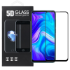 OEM Xiaomi Redmi Note 9 üvegfólia, tempered glass, előlapi, 5D, edzett, hajlított, fekete kerettel