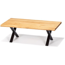 OFdegross Dohányzóasztal MONTANA 130 × 70 cm, magasság 45 cm, X-alakú láb bútor