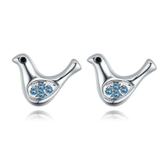 Offeret - kék- Swarovski kristályos fülbevaló fülbevaló
