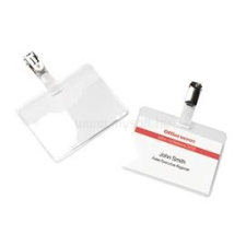 OFFICE DEPOT 90x60mm klippes fekvő 50db névkitűző (OFFICE_DEPOT_1520142) névkitűző