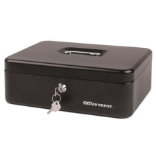 OFFICE DEPOT nagy pénzkazetta fekete (4049653) pénzkazetta