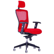 OfficePro Dike ergonomikus irodai szék Szín: piros, Fejtámla: fejtámlával együtt forgószék