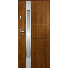 OK DOORS ARIADNA HOMOKFÚVOTT ACÉL BEJÁRATI KÜLTÉRI AJTÓ, JOBBOS ARANYTÖLGY SZÍNBEN nyílászáró