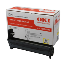 Oki C5850,5950 sárga dobegység No. 43870021 (eredeti) nyomtató kellék