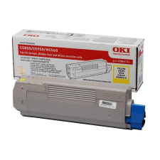 Oki C5850,5950 Toner Sárga 6000 oldalra nyomtatópatron & toner