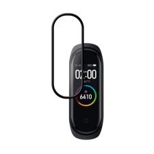  Okosóra fólia Xiaomi Mi Band 5/6 - kijelzővédő fólia, fekete kerettel okosóra kellék