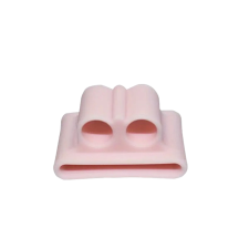 Okosóra szíjra rögzíthető headset tartó, pink szilikon (1db) okosóra kellék