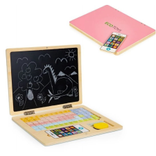  ÖkoToys mágneses oktató fa laptop tábla telefonnal és betűkkel fajáték