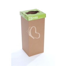 ÖKUKA Szelektív hulladékgyűjtő, újrahasznosított, 60 l, RECOBIN &quot;Slim&quot;, zöld szemetes