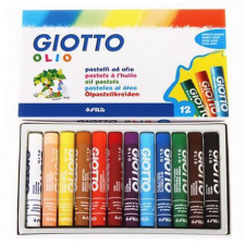  Olajpasztell kréta GIOTTO Olio 9 mm 12db/ készlet pasztellkréta