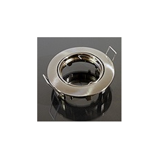  - Olcsó spot lámpatest, kör alakú, billenthető, mattkróm, kettesével rendelhető világítás